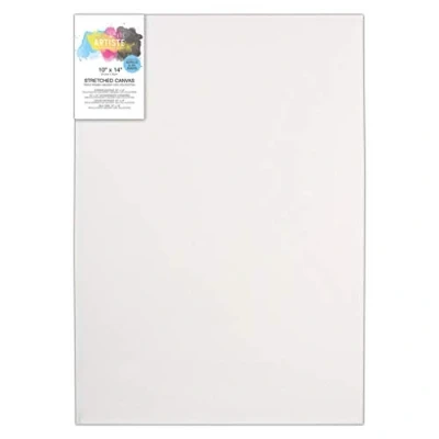 Image of Artiste Stretched Canvas, 380gsm, White, 10x14&quot;, Triple Primed, Wooden Frame Painting, Perfect Canvas for Art Supplies Acrylic Paint &amp; Wall Art, Combine with Set
