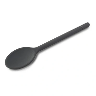 Image of Zeal Silicone Non Stick Cooking Spoon (30cm) Dark Grey, 30 cm