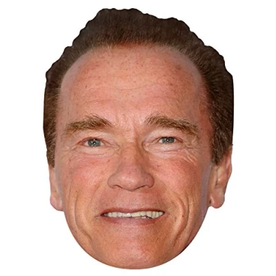 Image of FoxyPrinting ARNOLD SCHWARZENEGGER JB Actor Movie Tv Celebrity Cardboard Party Face Mask Fancy Dress