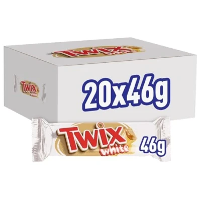 Image of Twix White Chocolate Biscuit Bars with Caramel, Limited Edition, 20 of 46 g