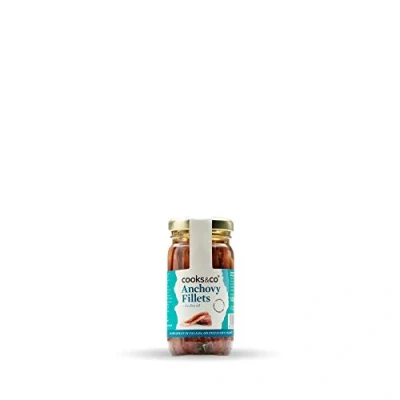 Image of Cooks &amp; Co Anchovy Fillets in Olive Oil 100 g (Pack of 6)