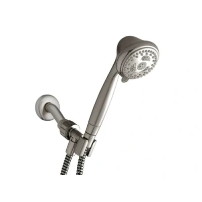 Image of Waterpik Hand Held Shower Head with Hose 1.8 GPM PowerSpray, Brushed Nickel, NSC 659E, No Size
