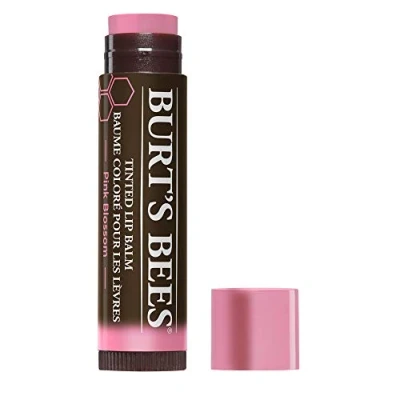 Image of Burt&#039;s Bees 100% Natural Tinted Lip Balm, Pink Blossom, 4.25g