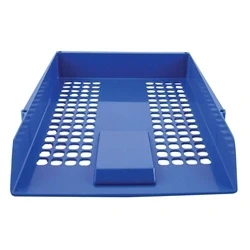 Image of Q Connect Letter Tray Blue CP159KFBLU Ref KF10052