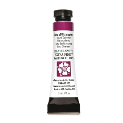 Image of DANIEL SMITH 284610101 Extra Fine Watercolors Tube, 5ml, Rose of Ultramarine