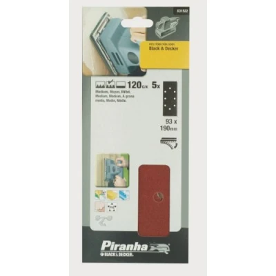 Image of Piranha 120 g Third Sheet Punched Quick Fit Set of 5