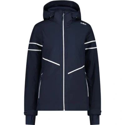 Image of CMP Woman Jacket Zip Hood, Black Blue, L
