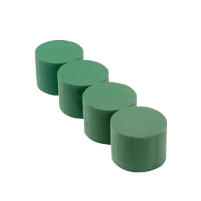 Image of 10 x Oasis Ideal Round Cylinder Wet Foam for Florist Floral Craft Flowers Floristry Designs &amp; Displays