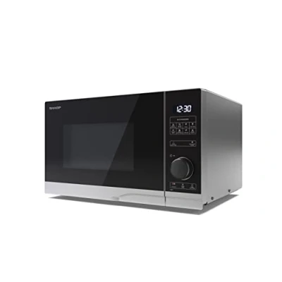 Image of SHARP YC PS254AU S 25 Litre 900W Digital Microwave, 10 power levels, ECO Mode, defrost function, LED cavity light Silver