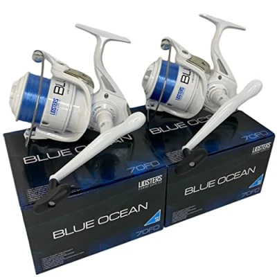 Image of 2 NEW LIDSTERS BLUE OCEAN 7000FD LARGE SEA FISHING REEL BEACH PIER LINE