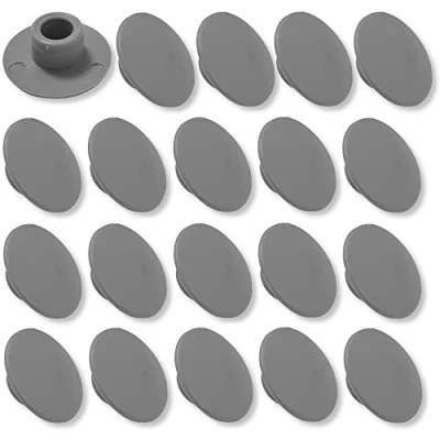 Image of cyclingcolors 20x Screw Cover Cap Grey M8 Plastic Hexagon Allen Head Hole Socket Hex Protector Furniture