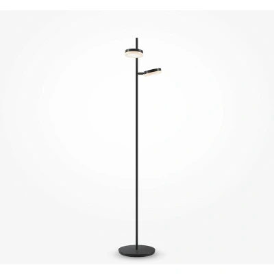 Image of Maytoni Fad Modern 2 Light Dimmable LED Integrated Floor Lamp Matt Black 3000K