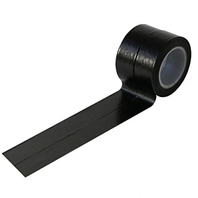 Image of UOOOM 2pcs 10m x 15mm Decorative Washi Tape Masking Adhesive Scrapbooking DIY Craft Gift (Black)