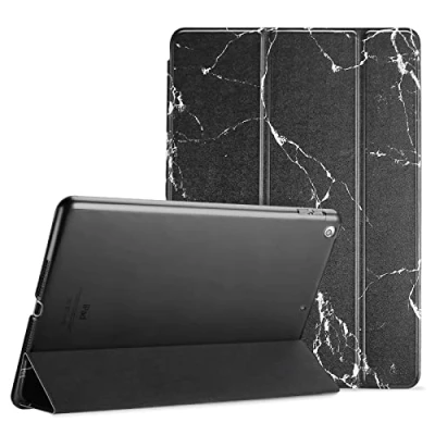 Image of ProCase Smart Case for iPad 6th/iPad 5th Generation/iPad 9.7 Inch 2018 2017(Model: A1893 A1954 A1822 A1823), Ultra Slim Lightweight Stand with Translucent Frosted Back Blackmarble