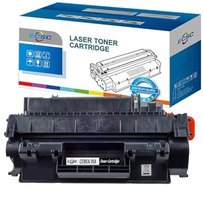 Image of ECSC Toner Cartridge CE505A / 05A For Printer, Compatible With HP LaserJet P2030 P2035 P2035n P2055 P2055d P2055dn P2055x Printers Black(1 Pack)