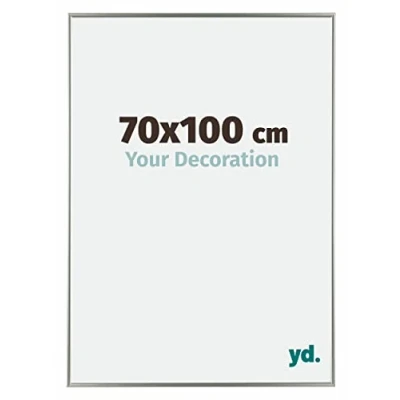 Image of Your Decoration Picture Frame 70x100 cm Decorative Wall in Plastic with Plexiglas Glass Antireflection Excellent Quality Champagne Evry