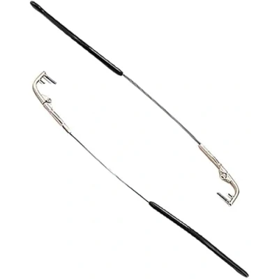 Image of VIKIMO Glasses Replacement Temple Legs, Eyewear Leg,Glasses Temple,1 Pair Metal Eyeglass Temples 1 Hole Rimless Repair Parts Kit Replacement, Gold