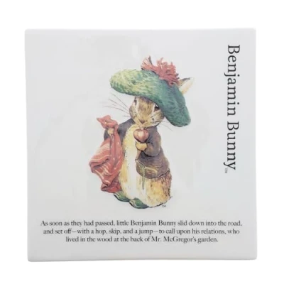 Image of Beatrix Potter Benjamin Bunny Wall Plaque