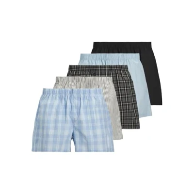 Image of Jack &amp; Jones Jacmilano 5 PACK Pants poppy seed pack:black chambray blue skyway dusty olive, Men&#039;s, Size: Small