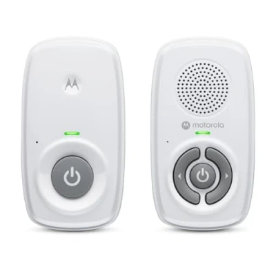 Image of Motorola Nursery AM21/MBP21 Audio Baby Monitor Digital with DECT Technology for Monitoring 300 Meter Range High Sensitivity Microphone White