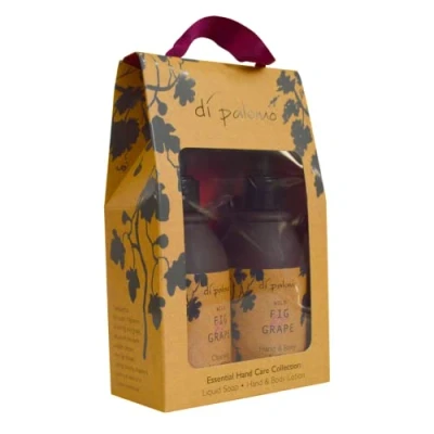 Image of Di Palomo Vegan Wild Fig &amp; Grape Handcare Essentials Collection. 240ml Hand Soap Body Loton. Luxury Wash Cream. Pamper Gifts for Women. Moisturiser. Gifts.