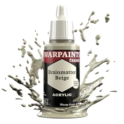 Image of The Army Painter Warpaint Fanatics Brainmatter Beige Acrylics Miniature Hobby Painting for Figures, Quality Paint Wargaming