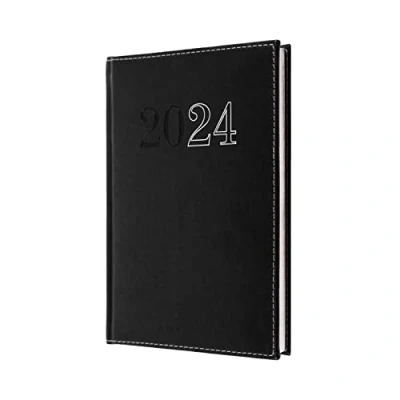 Image of Collins Debden Chelsea 2024 Diary A5 Week to View Business Planner and Organiser January December Weekly Black ND53.99 24