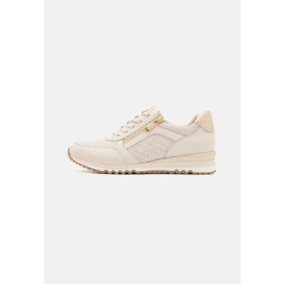 Image of Marco Tozzi Trainers, Women&#039;s, Size: 8, Cream/gold shoes