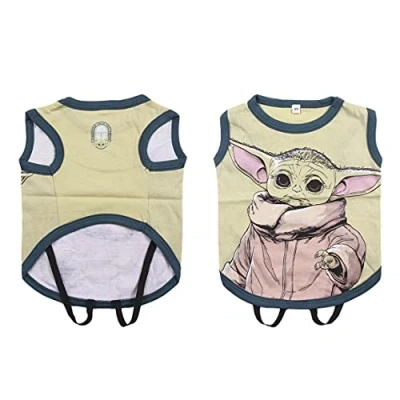Image of Cerdá For Fan Pets Mandalorian Dog T Shirt Official Star Wars® Licensed