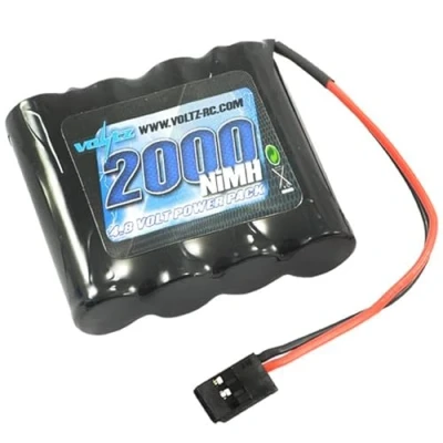 Image of Voltz 2000mAh 4.8v RX Straight Pack with Futaba Connector