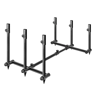 Image of Saber Terrain Pod Fishing Rod Fully Adjustable Safe &amp; Secure Holder Carry Case Durable Carp
