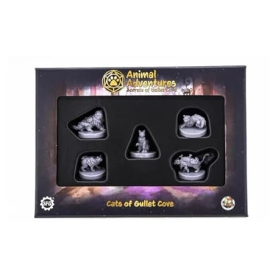 Image of Steamforged Games Animal Adventures: Secrets of Gullet Cove Cats Roleplaying Miniatures 5E Compatible