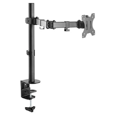 Image of RICOO Monitor Stand Mount Tilt Swivel TS2711 Bracket Universal LED Curved QLED QE LCD OLED SUHD UHD Adjustable Arm Mounting System 13&quot; 30&quot; Inch VESA 75x75 100x100 Black