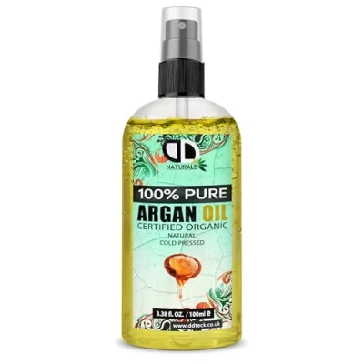 Image of Argan Oil 100% Moroccan Pure Natural for Face &amp; Body Rich in Vitamin E Healthy Skin, Hair Nails No Parabens or SLS Vegan, Cruelty Free (100ml Spray)