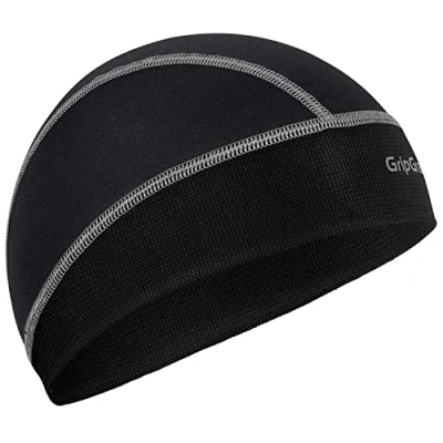Image of GripGrab UPF 50+ Lightweight UV Protection Under Helmet Summer Cycling Skull Cap Breathable Bicycle MTB Gravel Bike Hat Black