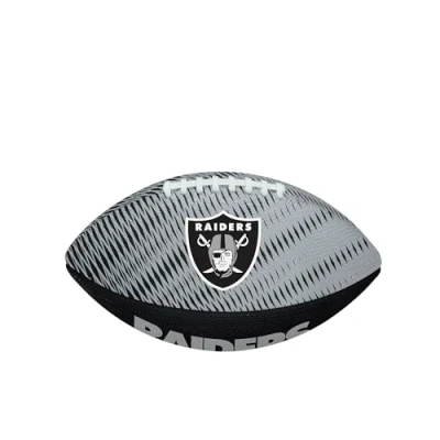 Image of Wilson NFL Team Tailgate American Football, Rubber, Silver / Black