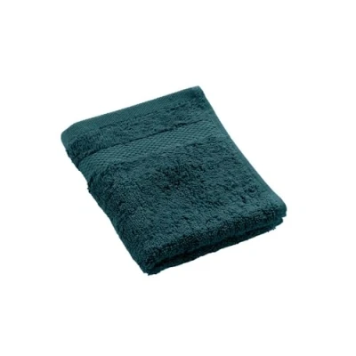 Image of Douceur d&#039;Intérieur, Elegance Blue Guest Towel (30 x 50 cm) 100% Cotton Plain