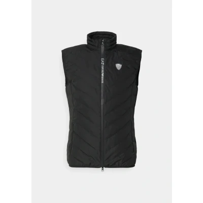 Image of EA7 Emporio Armani Waistcoat Waistcoat, Men&#039;s, Size: XS, Nero