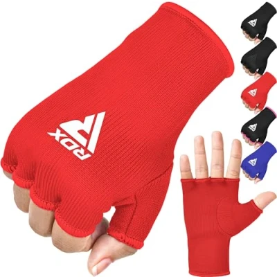 Image of RDX Boxing Hand Wraps Inner Gloves for Punching Half Finger Elasticated Bandages under Mitts Fist Protection Great MMA, Muay Thai, Kickboxing, Martial Arts Training, Combat Sports