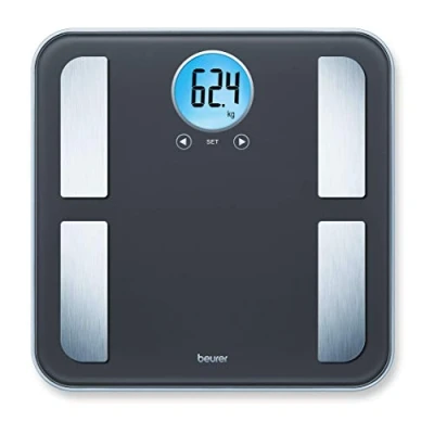 Image of Beurer BF195 Body Analysis Bathroom Scale Precise Full BMI Calculation Unique Modern Design Illuminated Digital Display 180kg Weight Capacity Touch Key Operation,748.16