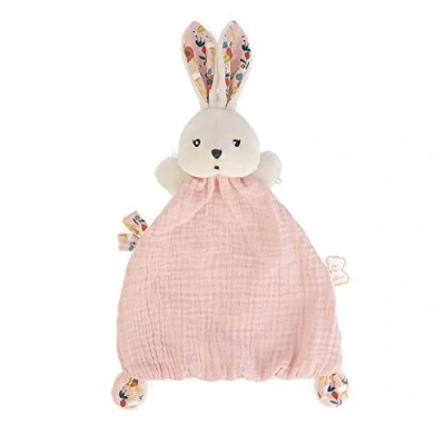Image of Kaloo K&#039;Doux Coquelicot rabbit comfort blanket Pale pink Swaddling material 20cm From birth onwards K969949