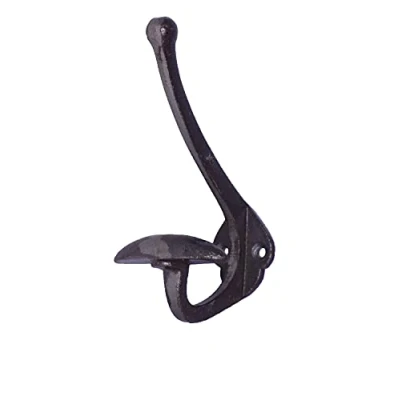 Image of HomeHarmony® Antique Style Cast Iron Wall Mounted Double Coat Hooks available in 5 Designs (1807)