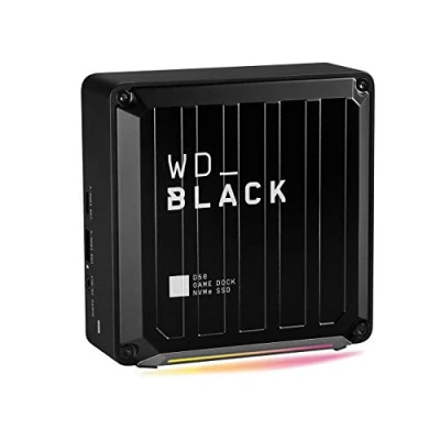 Image of WD_BLACK D50 1TB Game Dock with Ultra fast NVMe SSD up to 3000 MB/s Customizable RGB lighting Thunderbolt 3 Connectivity