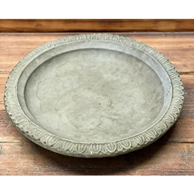 Image of J and L STONE Ornaments GARDEN ART DECO BIRD BATH TOP ONLY/ FEEDER / BOWL /REPLACEMENT ORNAMENT