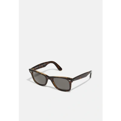 Image of Ray Ban Wayfarer Unisex Sunglasses, Size: 50, Havana on transparent brown