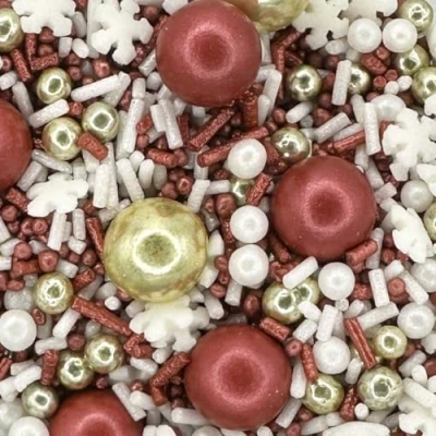 Image of Sprinkletti Christmas Mulled Wine 100g Cake Topper Sprinkles Edible Decorations Festive Mix For Xmas Themed Birthday Party Cakes &amp; Bakes