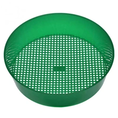 Image of Wedhapy Garden Plastic Sieve Riddle Soil Mesh Screen Sifter Gardening ToolsGarden Sieve, Riddle, Mesh, Sifter,