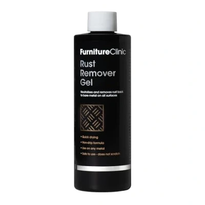 Image of Furniture Clinic Rust Remover For Metal 250ml Fast Acting Removal Non Drip Gel Cleans &amp; Removes Back to Bare Interior Exterior Surfaces