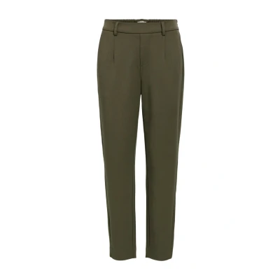 Image of Object Women&#039;s Objlisa Slim Pant Noos Fabric Trousers, Green (Ivy Green), 8