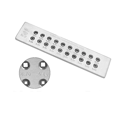 Image of 20 Holes Tungsten Carbide Wire Drawplate for Jewelry Making Square Shape 5.1 7.0mm